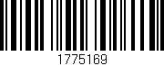 Código de barras (EAN, GTIN, SKU, ISBN): '1775169'