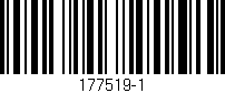 Código de barras (EAN, GTIN, SKU, ISBN): '177519-1'