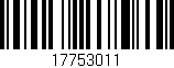 Código de barras (EAN, GTIN, SKU, ISBN): '17753011'