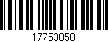 Código de barras (EAN, GTIN, SKU, ISBN): '17753050'