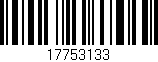 Código de barras (EAN, GTIN, SKU, ISBN): '17753133'