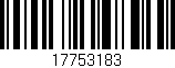 Código de barras (EAN, GTIN, SKU, ISBN): '17753183'