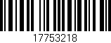 Código de barras (EAN, GTIN, SKU, ISBN): '17753218'