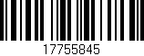 Código de barras (EAN, GTIN, SKU, ISBN): '17755845'
