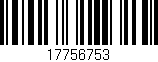 Código de barras (EAN, GTIN, SKU, ISBN): '17756753'
