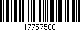 Código de barras (EAN, GTIN, SKU, ISBN): '17757580'