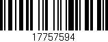 Código de barras (EAN, GTIN, SKU, ISBN): '17757594'