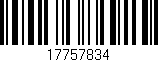 Código de barras (EAN, GTIN, SKU, ISBN): '17757834'