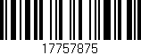Código de barras (EAN, GTIN, SKU, ISBN): '17757875'