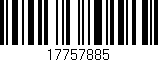Código de barras (EAN, GTIN, SKU, ISBN): '17757885'