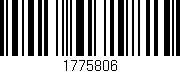 Código de barras (EAN, GTIN, SKU, ISBN): '1775806'