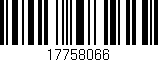 Código de barras (EAN, GTIN, SKU, ISBN): '17758066'