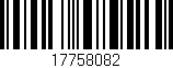Código de barras (EAN, GTIN, SKU, ISBN): '17758082'