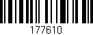 Código de barras (EAN, GTIN, SKU, ISBN): '177610'