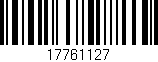 Código de barras (EAN, GTIN, SKU, ISBN): '17761127'