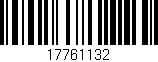 Código de barras (EAN, GTIN, SKU, ISBN): '17761132'