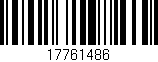 Código de barras (EAN, GTIN, SKU, ISBN): '17761486'