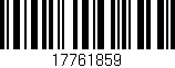 Código de barras (EAN, GTIN, SKU, ISBN): '17761859'