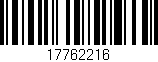 Código de barras (EAN, GTIN, SKU, ISBN): '17762216'