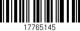 Código de barras (EAN, GTIN, SKU, ISBN): '17765145'