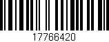 Código de barras (EAN, GTIN, SKU, ISBN): '17766420'
