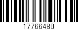 Código de barras (EAN, GTIN, SKU, ISBN): '17766480'