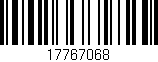 Código de barras (EAN, GTIN, SKU, ISBN): '17767068'