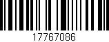 Código de barras (EAN, GTIN, SKU, ISBN): '17767086'