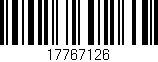 Código de barras (EAN, GTIN, SKU, ISBN): '17767126'