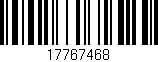 Código de barras (EAN, GTIN, SKU, ISBN): '17767468'