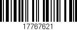 Código de barras (EAN, GTIN, SKU, ISBN): '17767621'