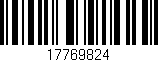 Código de barras (EAN, GTIN, SKU, ISBN): '17769824'