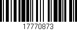 Código de barras (EAN, GTIN, SKU, ISBN): '17770873'