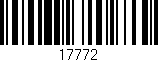 Código de barras (EAN, GTIN, SKU, ISBN): '17772'
