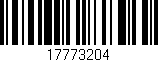 Código de barras (EAN, GTIN, SKU, ISBN): '17773204'