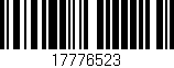 Código de barras (EAN, GTIN, SKU, ISBN): '17776523'