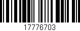 Código de barras (EAN, GTIN, SKU, ISBN): '17776703'
