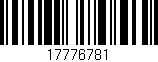 Código de barras (EAN, GTIN, SKU, ISBN): '17776781'