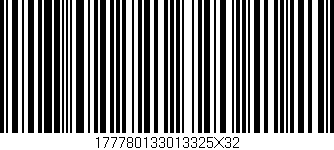 Código de barras (EAN, GTIN, SKU, ISBN): '177780133013325X32'