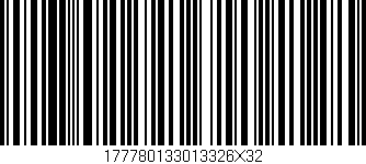 Código de barras (EAN, GTIN, SKU, ISBN): '177780133013326X32'