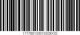 Código de barras (EAN, GTIN, SKU, ISBN): '177780133013329X32'