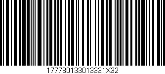 Código de barras (EAN, GTIN, SKU, ISBN): '177780133013331X32'