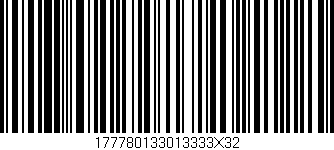 Código de barras (EAN, GTIN, SKU, ISBN): '177780133013333X32'