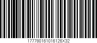 Código de barras (EAN, GTIN, SKU, ISBN): '177780161016126X32'