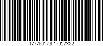Código de barras (EAN, GTIN, SKU, ISBN): '177780179017927X32'