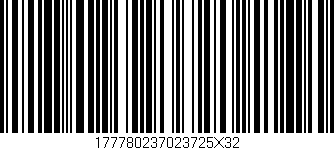 Código de barras (EAN, GTIN, SKU, ISBN): '177780237023725X32'
