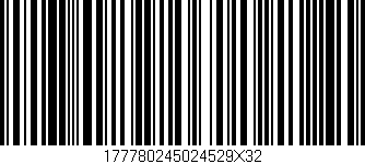 Código de barras (EAN, GTIN, SKU, ISBN): '177780245024529X32'
