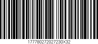 Código de barras (EAN, GTIN, SKU, ISBN): '177780272027230X32'