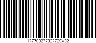 Código de barras (EAN, GTIN, SKU, ISBN): '177780277027729X32'