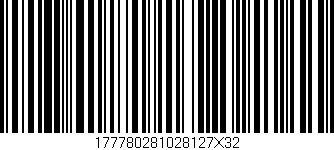 Código de barras (EAN, GTIN, SKU, ISBN): '177780281028127X32'